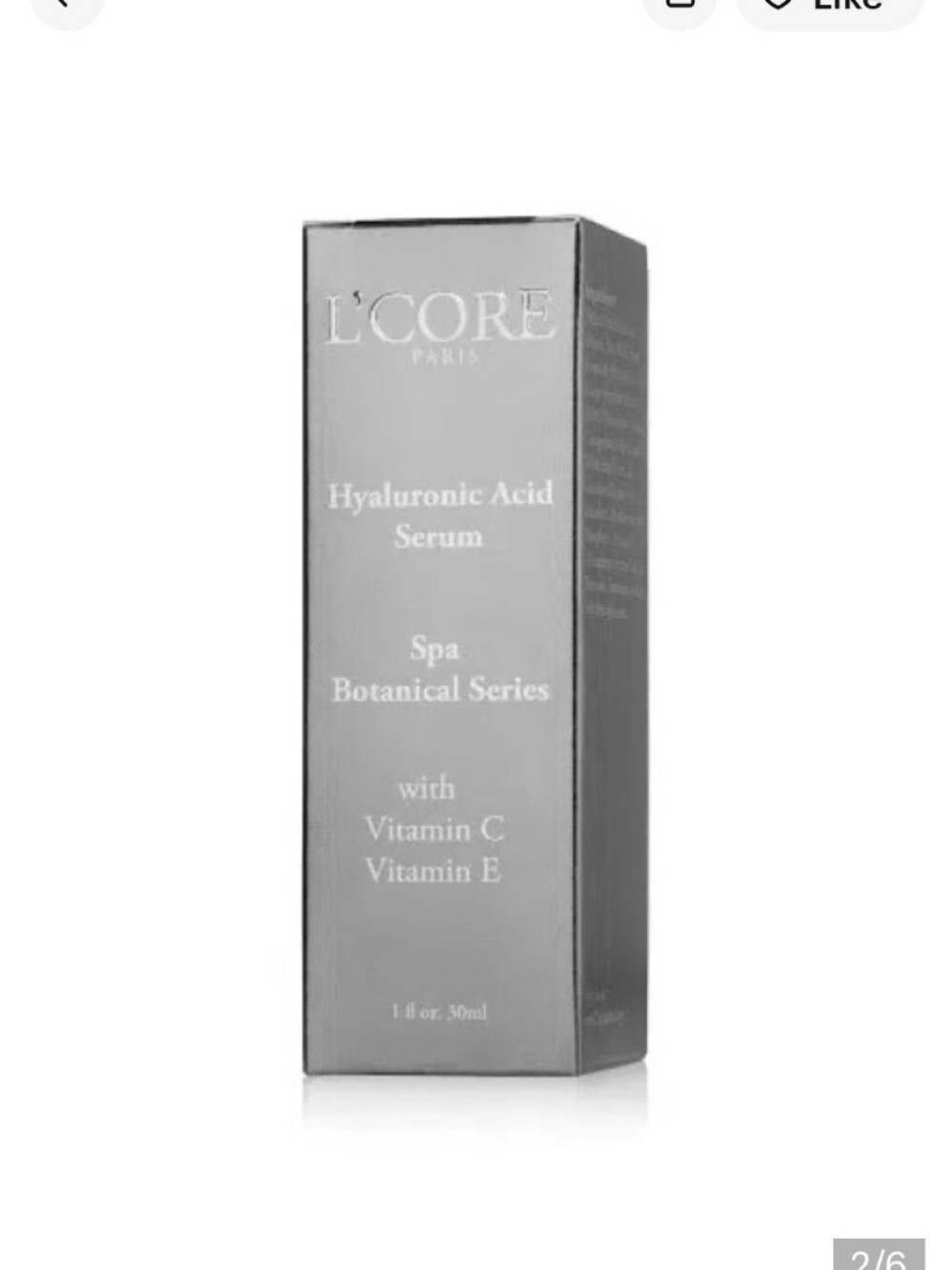 L'CORE Spa Collection Hyaluronic Acid Serum With Vitamin C & E NIB NEW - Picture 2 of 9